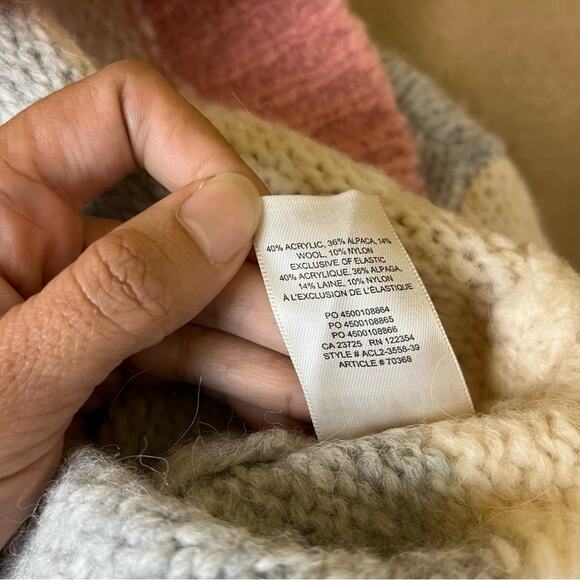 Aritzia Sunday Best Color Block Stripe Sweater - Picture 8 of 8